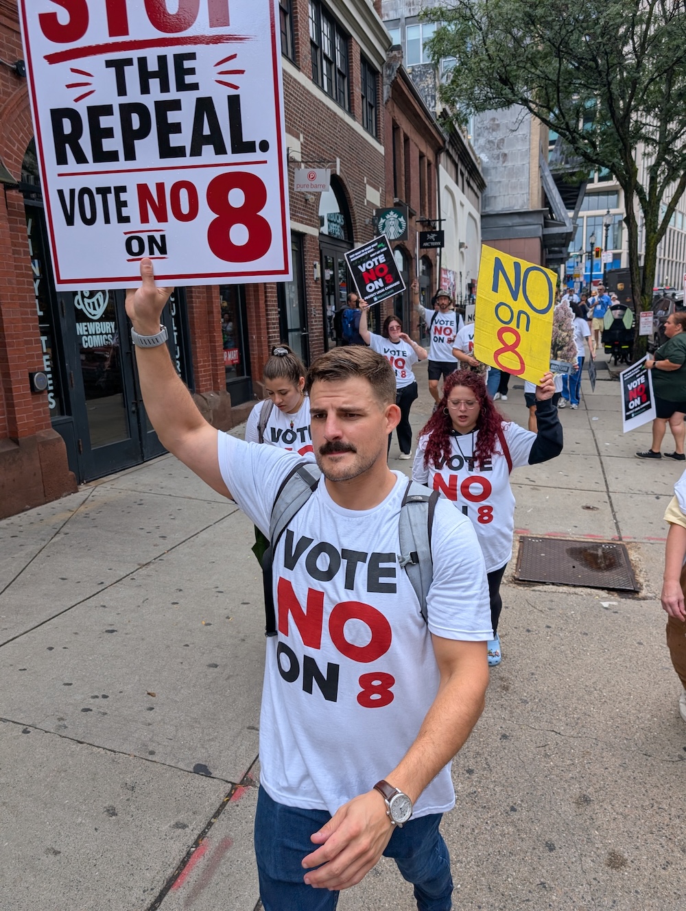 Pot Shots: ‘No On 8 Take It To The Streets’ Boston Rally